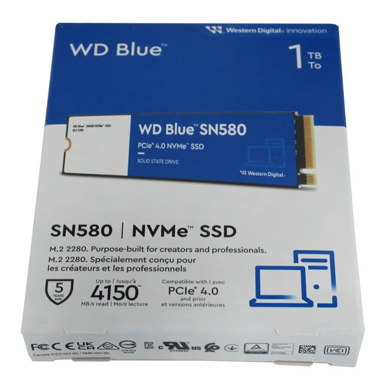 Western Digital WD Blue SN580 mit 1 TB im Test.