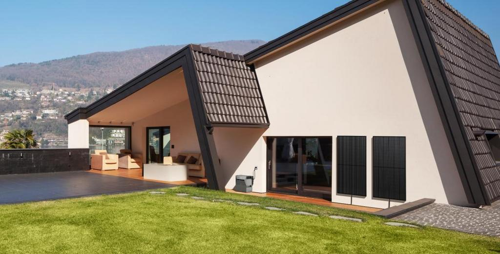 Wandmontierte Solarmodule sind eine effektive Alternative für verschiedene Bereiche.